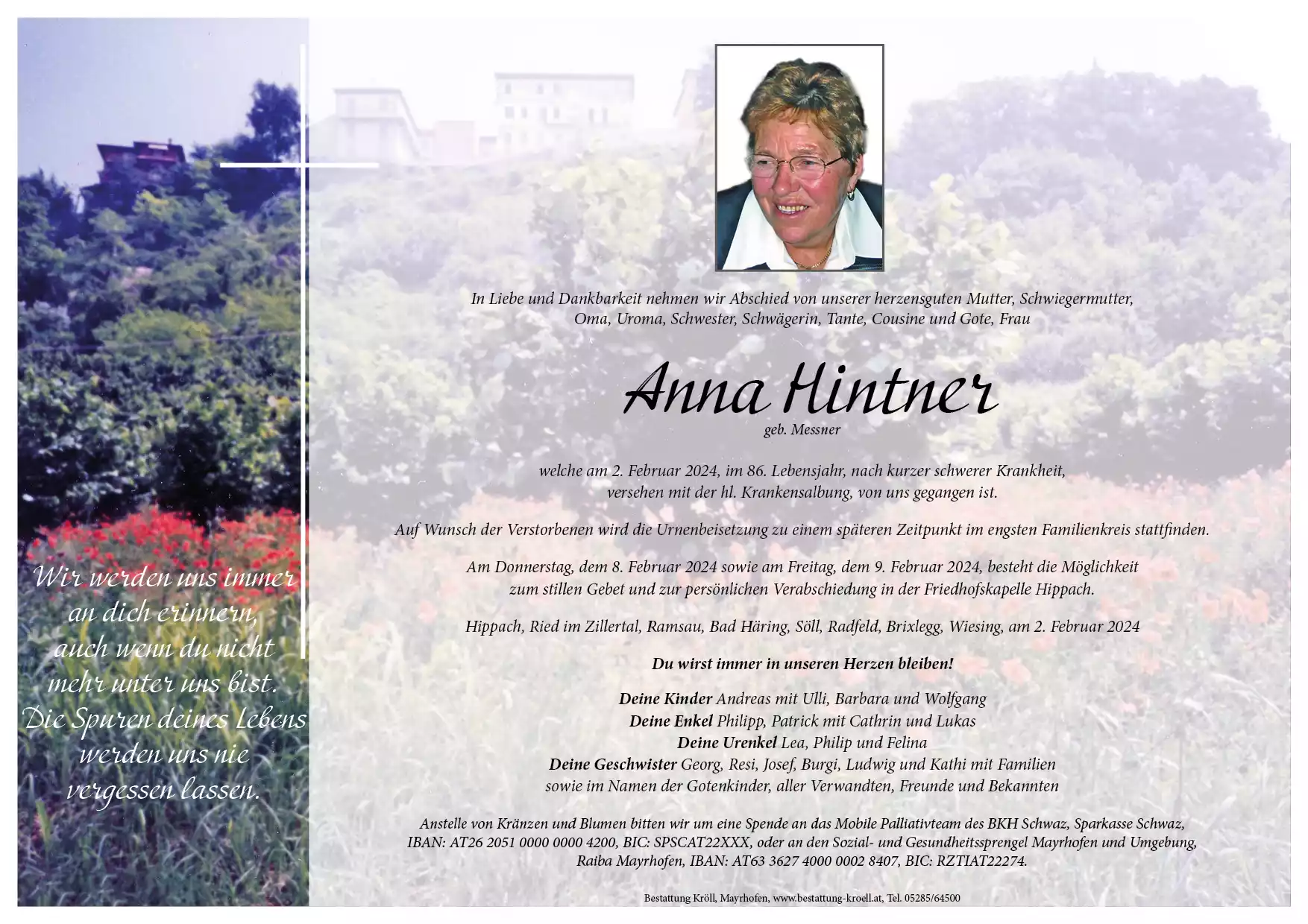 Parte von Anna Hintner